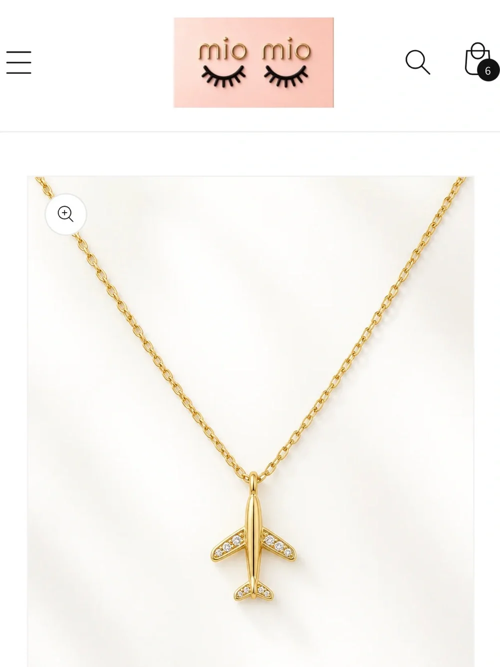 18K Gold Dipped Airplane Pendant Necklace - “Next Destination”